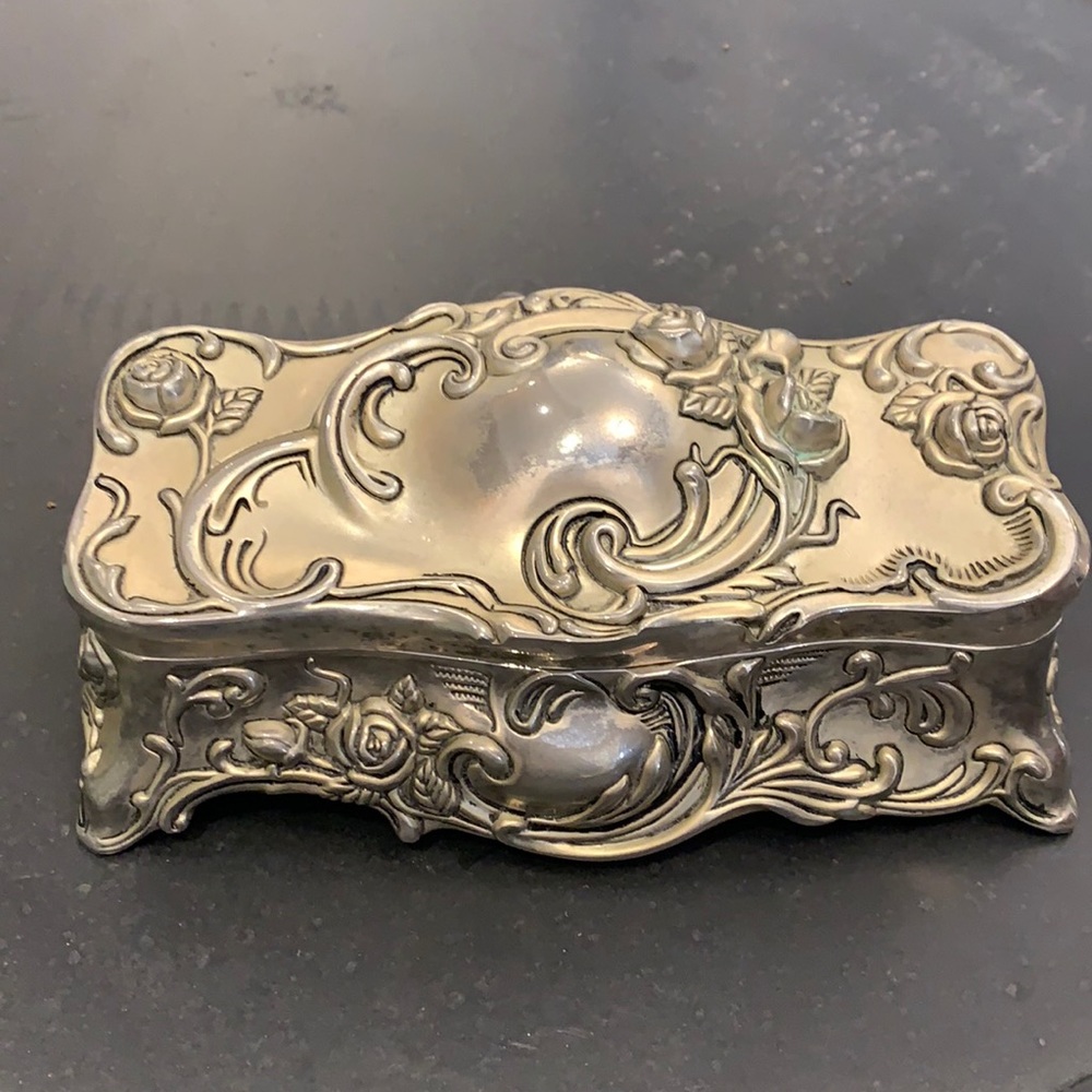 Vintage Godinger Silver plated Jewelry/Trinket Box
